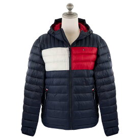 TOMMY HILFIGER トミーヒルフィガー 中綿ジャケット 2022年-2023年秋冬新作 150AN555 メンズ 男性 アウター NF1/NAVY FLAG COMBO ネイビー