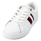 TOMMY HILFIGER トミーヒルフィガー スニーカー 2023年春夏新作 FW0FW06903YBR ESSENTIAL STRIPES SNEAKER レディース 女性 靴 ローカット シューズ トリコロールカラー WHITE ホワイト