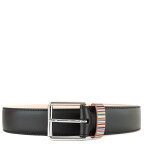 Paul Smith ポールスミス ベルト 2023年春夏新作 M1A 4950 BMULKE BELT メンズ 男性 ストライプ柄 79 BLACK ブラック