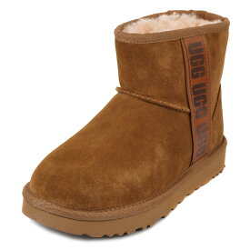 UGG アグ ムートンブーツ 2022年-2023年秋冬新作 1134962 CLASSIC MINI SIDE LOGO II レディース 女性 クラシックミニサイドロゴ CHESTNUT/CHE チェスナット