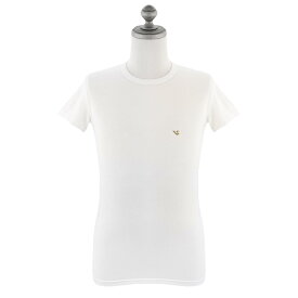 EMPORIO ARMANI エンポリオアルマーニ Tシャツ アンダーウェア 111035 1W599 10 WHITE メンズ 男性 半袖Tシャツ ホワイト/ゴールド Uネック ドラゴン 龍