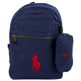 Polo Ralph Lauren ポロラルフローレン バックパック 9AR071 Polo Ralph Lauren Backpack レディース 女性 メンズ 男性 ユニセックス 男女兼用 ジュニア リュックサック ポニー BCV NEWPORT NAVY/Red ネイビー×レッド