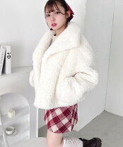 楽天市場】プードルファー コート（カラーホワイト）（コート 