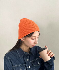 クーポン利用で600円◆3/14-3/19まで ▲【送料無料】【6色展開】ニット帽子 リブニット ビーニー | MD5254005 [M便 1/1]