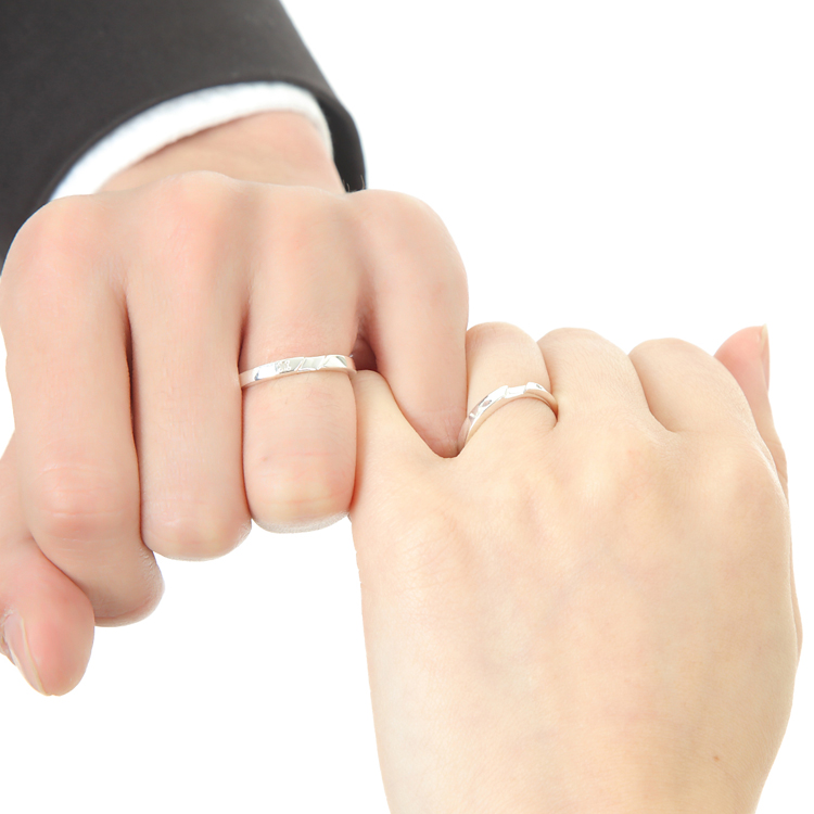 ペアリング カップル 2個セット 刻印無料 シルバー ダイヤモンド インフィニティ シンプル 指輪 マリッジリング 結婚指輪 Silver 925  2本セット価格【着後レビューでベビーリングプレゼント】 | ペアジュエリー　テラグラティア