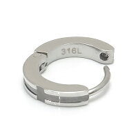 ピアスステンレス316Lフープピアスサージカル金属アレルギー対応中折式メンズレディース男女兼用ギフトランキングプレゼント誕生日記念日ホワイトデークリスマス【GESS70】