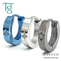 ピアス/ステンレス/316L/フープピアス/キュービックジルコニア/サージカル/金属アレルギー対応/中折式/メンズ/レディース/男女兼用/ギフト/ランキング/プレゼント/誕生日/記念日/ホワイトデー/クリスマス【GESS94】【楽ギフ_包装】