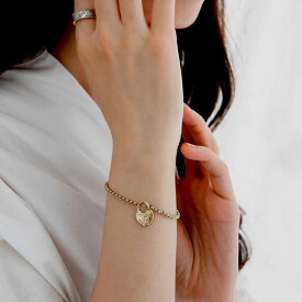 ハワイアンジュエリー ハワイアン ブレスレット ステンレス 金属アレルギー対応 サージカルステンレス つけっぱなし ハート 刻印無料 テラグラティア Terra-gratia LadiesBracelet