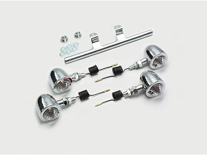 ハリケーン HURRICANE ドラッグスター400 96-17用 ブレットウインカーkit ステムマウント クリアレンズ HA5519C-01