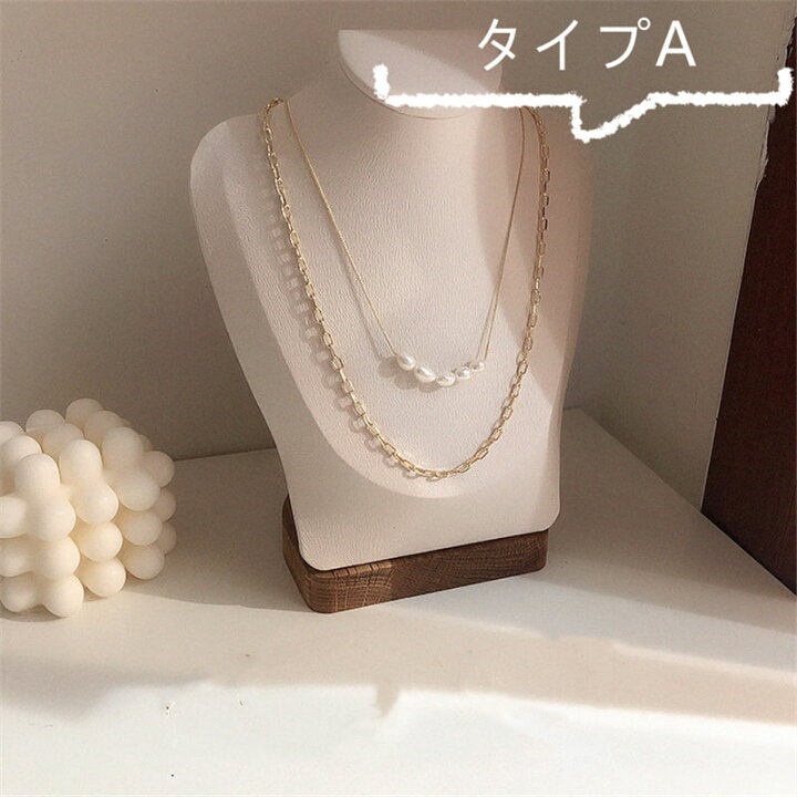 楽天市場】パール ネックレス 2連 レディース シンプル 人気 dress-r 