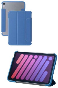 �G���R�� iPad mini7(A17 Pro 2024�N) mini6 ��6���� �P�[�X 2�A���O���X�^���h �y�� �I�[�g�X���[�v/�I�[�g�E�F�C�N �\�t�g���U�[ �w�ʃN���A �t���[���J���[ TB-A24SWVFC