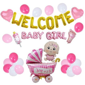 ウェルカムベビー welcome baby バルーン 誕生祝い 風船 ベビーシャワー 飾り付けセット誕生祝い 妊娠 出産 退院 生まれたて ベビーシャワー お祝い ベビーフォト