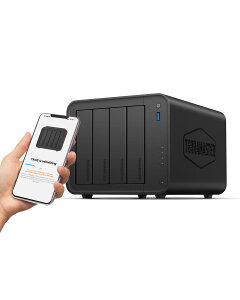 TerraMaster NAS�L�b�g 4�x�C F4-425 �f�X�N�g�b�v Intel X86 �N�A�b�h�R�ACPU 4GB DDR4 RAM�A2.5GbE�AUSB�|�[�g 2 * 10Gbps 1 * 5Gbps�A�l�A�z�[�������l�b�g���[�N�X�g���[�W�uHDD�t���Ȃ��v