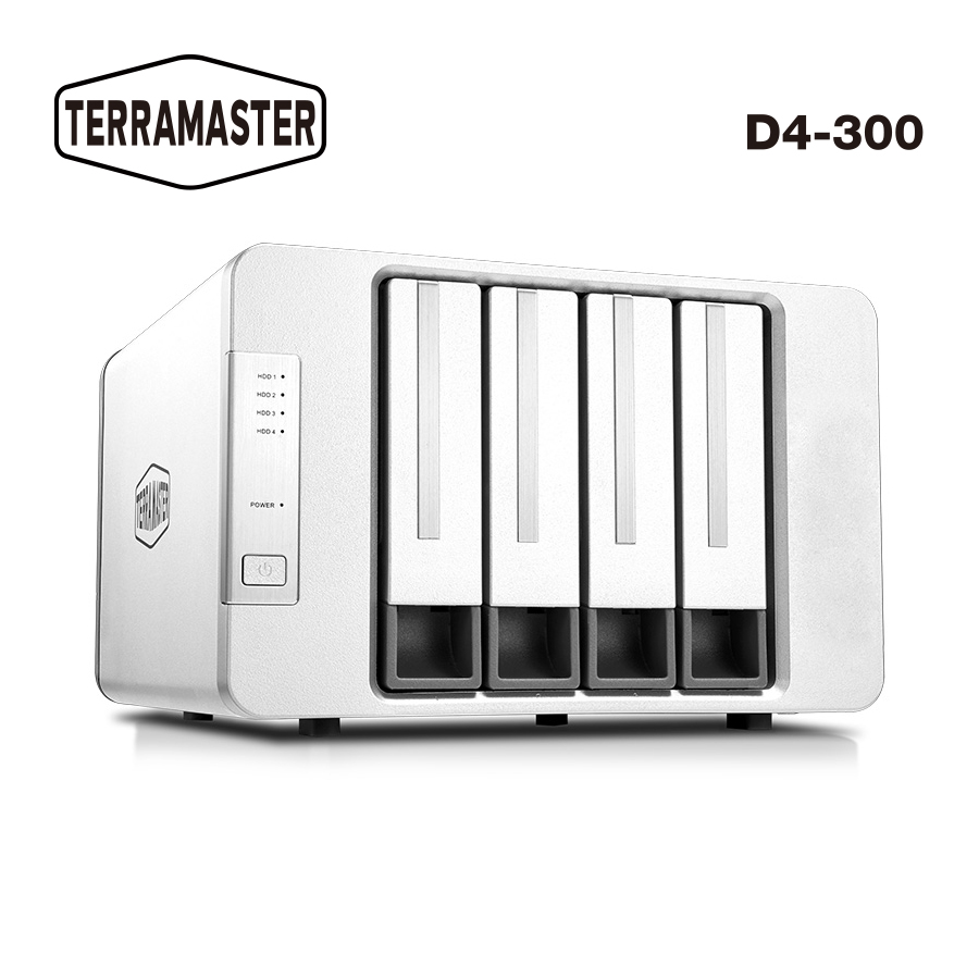  TerraMaster D4-300 USB 3.1 Gen タイプC ストレージ、工具いらずの外付けハードディスクエンクロージャー、ホットスワップ (HDD付属なし)
