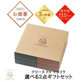 お歳暮 超早割実施中 2025 テリーヌドゥショコラ2点ギフトセット テリーヌショコラ ガトーショコラ チョコレートケーキ チョコレート チョコ 洋菓子 お菓子 高級 ギフト おしゃれ お取り寄せ スイーツ プレゼント 食べ比べ 誕生日プレゼント 詰め合わせ