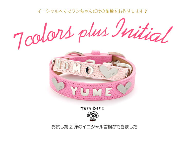 楽天市場 犬 首輪 犬首輪 犬の首輪 送料無料 おしゃれ かわいい ブランド 名入れ 迷子札 中型犬 いぬ くびわ 革 レザー 皮 軽い 柴犬 犬用首輪 犬の首輪屋てるべる ピンク イエロー ブルー Otm2 Ini 犬の首輪屋 てるべる