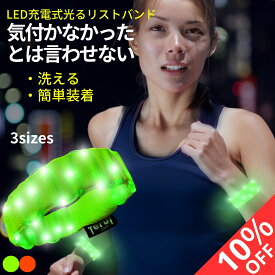 【SALE10％OFF】ランニング ライト 手首 リストバンド 夜間 LED 3サイズ 伸縮 即日発送 メール便 送料無料 ジョギング 散歩 ウォーキング 帰宅ラン 明るい 人気商品 おすすめ プレゼント TERUI Lights