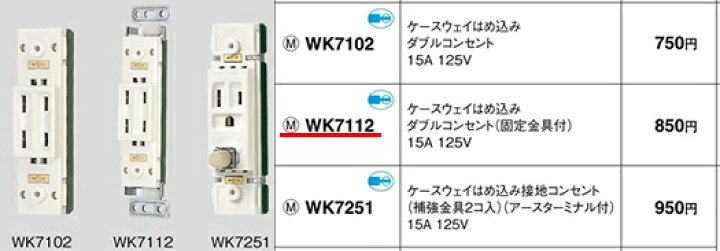 楽天市場】WK7112 パナソニック 工事用配線器具・電材 ケースウェイ 