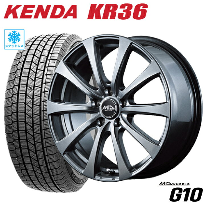 楽天市場】スタッドレスタイヤ 2025年製 225/60R17 KENDA KR36 ICETEC 