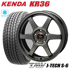 2023年製 スタッドレスタイヤ 205/60R16 KENDA KR36 ICETEC NEO ケンダKR36 アイステックネオ TAW J-TECH S-6 トライアルファ ジェイテックS-6 6.5-16 5/114 プリウスα ジューク ノア ジェイド ステップワゴン キックス タイヤ付ホイール4本セット