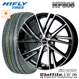 サマータイヤ 205/50R17 HIFLY HF805 ハイフライ エイチエフ ニイマルイチ HOTSTUFF Laffite LW-06 ラフィットLW06 6.5-17 5/114 エスクァイア ノア ヴォクシー ステップワゴンタイヤ付ホイール4本セット