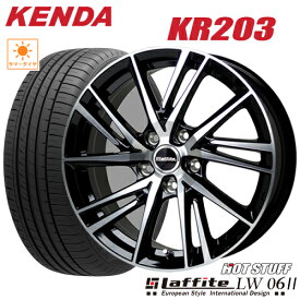 サマータイヤ 215/65R16 KENDA KR203 KENETICA ECO ケンダKR203 HOT STUFF Laffite LW-06II ラフィットLW06II 6.5-16 5/114 +53 エリシオン クロスロード タイヤ付ホイール4本セット