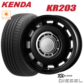 サマータイヤ 185/65R15 KENDA KR203 KENETICA ECO ケンダKR203 COSMIC XBLOOD DIESEL コスミック クロスブラッド ディーゼル 6.0-15 5/100 +42 ブラック シエンタ 10系 タイヤ付ホイール4本セット