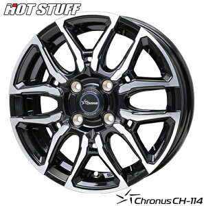 �A���~�z�C�[�� 12�C���` HOT STUFF Chronus CH-114 �N���m�X CH-114 4.0-12 4/100 +43 �u���b�N�|���b�V�� �y�g�� �y�o�� 4�{���i