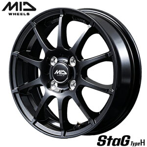 A~zC[ z_ʃibgp MID StaG TypeH 4.50-14 4/100 +43 XgOK^ N-BOX N-WGN N-ONE 1{i