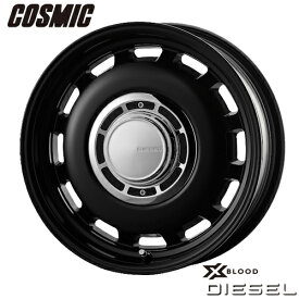 アルミホイール COSMIC XBLOOD DIESEL コスミック クロスブラッド ディーゼル 6.0-15 5/100 +42 ブラック シエンタ 4本価格