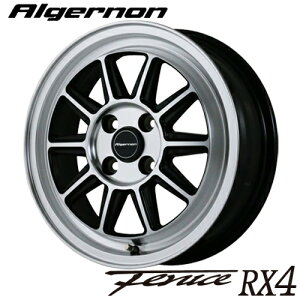 アルミホイール DOALL ALGERNON FENICE RX4 ドゥオール アルジェノン フェニーチェ アールエックスフォー 5.0-15 4/100 +45 ブラックポリッシュ ハスラー タフト デリカミニ サクラ スペーシア アルト キ