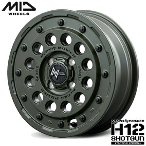 A~zC[ 14C` MID NITRO POWER H12 SHOTGUN Tactical Edition }JCeWFgfUC iCgp[ H12VbgK 4.50-14 4/100 +45 Z~OXODO[ N-BOX N-WGN N-ONE Ag SR 