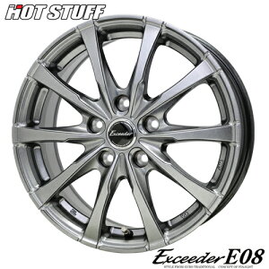 A~zC[ 17C` HOTSTUFF Exceeder E08 GNV[_[E08 7.0-17 5/114.3 +38 _[NVo[ vEX At@[h Ft@CA J[NX 1{i
