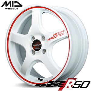 A~zC[ 15C` MID RMP RACING R50 }JCeWFgfUC }X^[s[X [VO A[Gs[[VO 5.00-15 4/100 +45 zCg/bhC N-BOX N-WGN N-ONE 