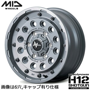 A~zC[ 16C` MID NITRO POWER H12 SHOTGUN Tactical Edition }JCeWFgfUC iCgp[ H12VbgK 6.00-16 5/139.7 -5 Z~OXRN[g Wj[VG 1{i