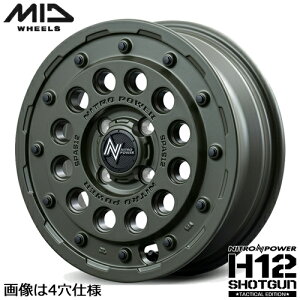 A~zC[ 16C` MID NITRO POWER H12 SHOTGUN Tactical Edition }JCeWFgfUC iCgp[ H12VbgK 7.00-16 5/114.3 +40 Z~OXODO[ mA HNV[ fJD:5 