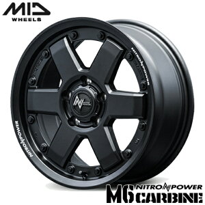 A~zC[ 16C` MID NITRO POWER M6 CARBINE }JCeWFgfUC iCgp[ M6J[r 7.00-16 5/114.3 +40 KubN RAV4 J[NX fJD:5 1{i