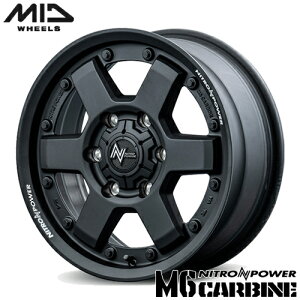 A~zC[ 15C` MID NITRO POWER M6 CARBINE }JCeWFgfUC iCgp[ M6J[r 6.00-15 6/139.7 +33 KubN nCG[X 1{i