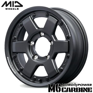 A~zC[ 15C` MID NITRO POWER M6 CARBINE }JCeWFgfUC iCgp[ M6J[r 6.00-15 5/139.7 -5 KubN Wj[VG 1{i