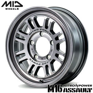 A~zC[ 16C` MID NITRO POWER M16 ASSAULT }JCeWFgfUC iCgp[ M16ATg 5.50-16 5/139.7 +20 XeB[NA Wj[ 4{i