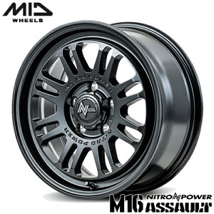 A~zC[ 16C` MID NITRO POWER M16 ASSAULT }JCeWFgfUC iCgp[ M16ATg 7.00-16 5/114.3 +40 Z~OXubN RAV4 J[NX fJD:5 GNvXN