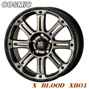 �A���~�z�C�[�� COSMIC X BLOOD XB01 7.0-17 5/114 �}�b�g�X���[�N�N���A RAV4 �f���J �G�N�X�g���C�� 1�{���i