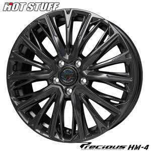 �A���~�z�C�[�� 18�C���` HOT STUFF PRECIOUS HM-4 �v���V���X HM-4 7.0-18 5/114.3 +48 �Z�~�O���X�u���b�N C-HR CX-3 CX-30 MX-30 �����H�[�O ���C�o�b�N 4�{���i