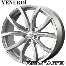 アルミホイール COSMIC VENERDi REVANTO コスミック ヴェネルディ レヴァント 8.0-19 5/114.3 +38 ブラッシュドシルバー クラウン アルファード ヴェルファイア スカイライン 1本価格