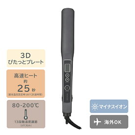 【数量限定！2000円クーポン配布中】マイナスイオン ストレートアイロン TS460A ヘアアイロン ヘアーアイロン ストレーター ワンカール アレンジ 200℃ 海外 海外対応 温度メモリー テスコム TESCOM 公式