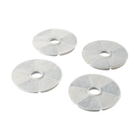 《公式店》 エレコム PET-WD04FT 自動給水器 サイレントアクア 専用 軟水化フィルター 交換用 4枚入り 高密度不織布 イオン交換樹脂 ヤシ殻活性炭