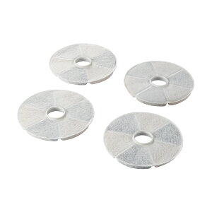 《公式店》 エレコム PET-WD04FT 自動給水器 サイレントアクア 専用 軟水化フィルター 交換用 4枚入り 高密度不織布 イオン交換樹脂 ヤシ殻活性炭