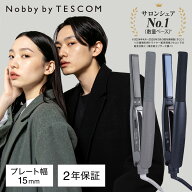 WEB限定モデル《公式店》 Nobby by TESCOM ノビー テスコム ヘアアイロン ストレート 15mm ストレートア…