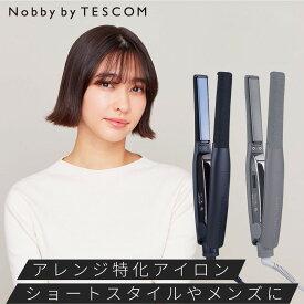 【1,000円クーポン有】 ＼指先感覚で使える／ ヘアアイロン 15mm ストレート カール Nobby by TESCOM ノビー テスコム 公式店 NIS300A ヘアーアイロン ストレートアイロン アイロン コテ ショートヘア ショート ボブ メンズ プロ仕様 旅行 海外