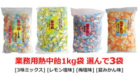 熱中飴 業務用1Kg袋 ×［3袋］■井関食品